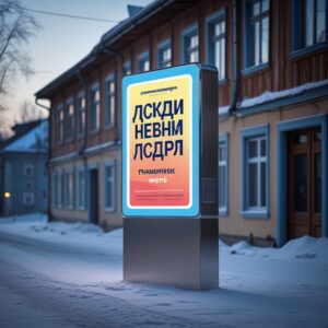 световой короб для рекламы уличный
