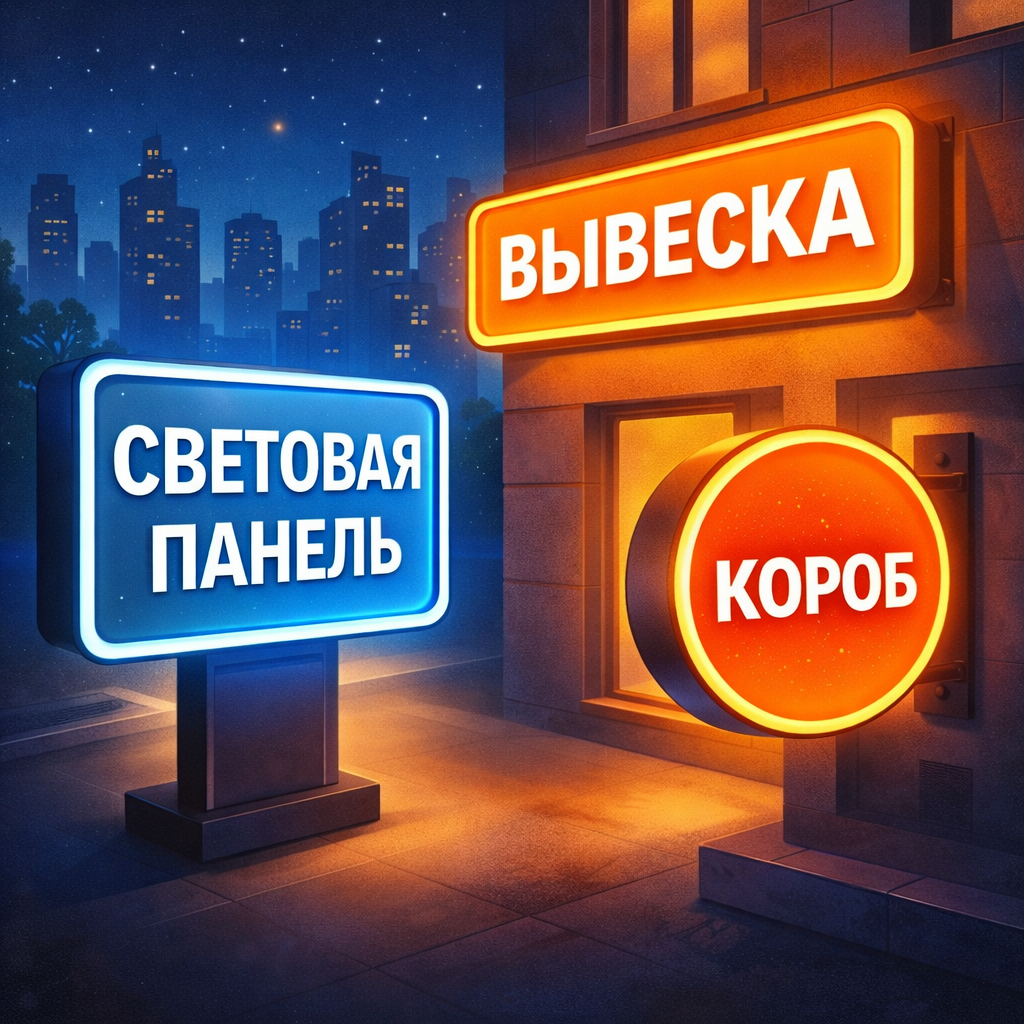 Световые панели короба в Ялте