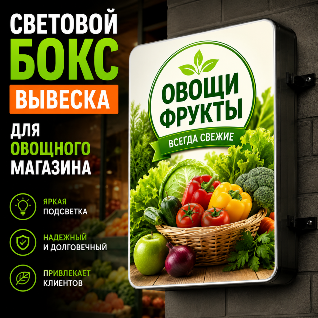 световой бокс вывеска
