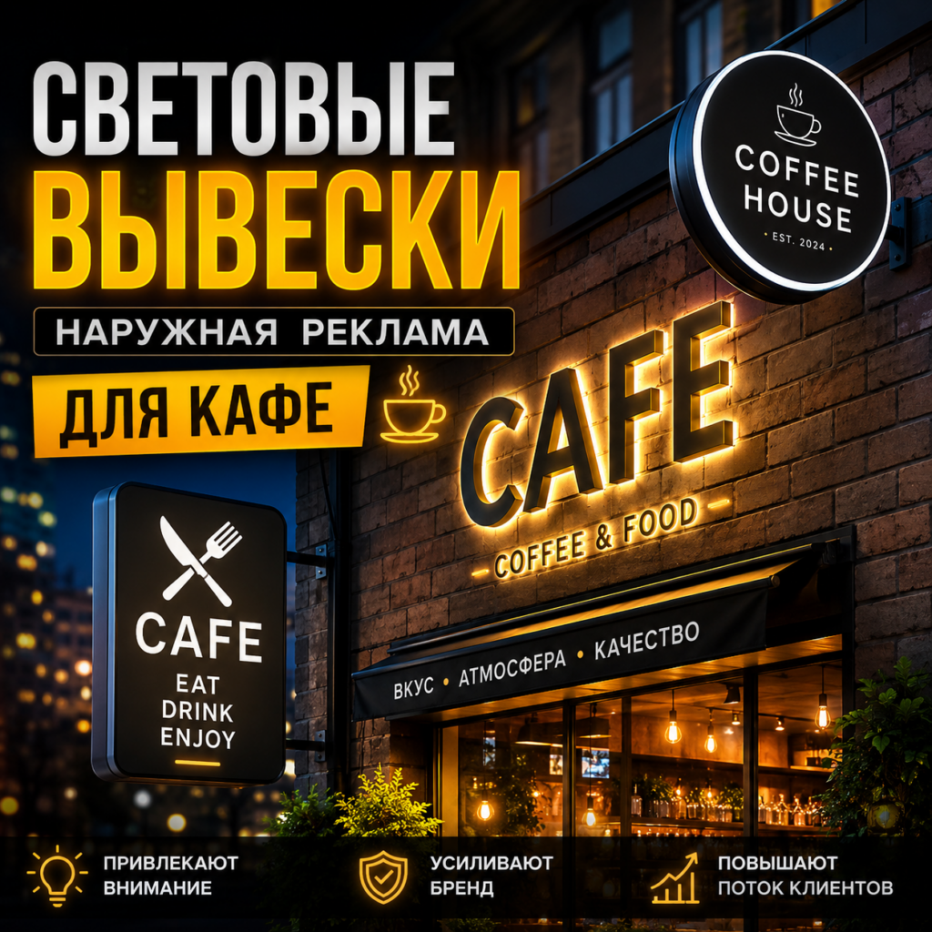 Нужна световая вывеска